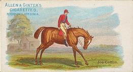 1888 Allen & Ginter World's Racers (N32) #NNO Joe Cotton Front
